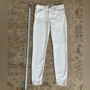 J. Crew 8”  Toothpick Jeans in White size 26